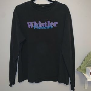 Brandy Melville Whistler Long Sleeve, one size, Black